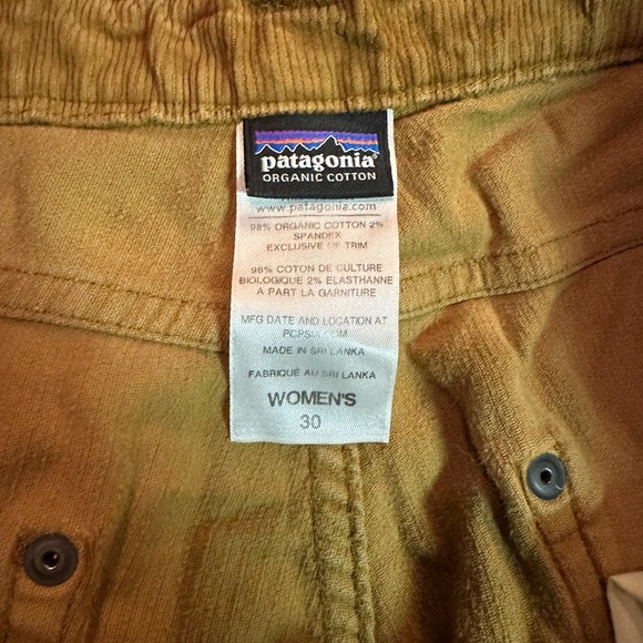 Patagonia corduroy women’s pants size 30 tan - Picture 2 of 3